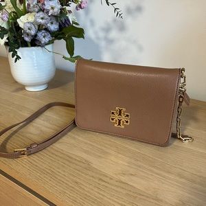 Brown Leather Tory Burch Crossbody